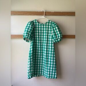 a new day Green and White Gingham Dress